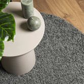 vidaXL Dywan z długim włosiem PAMPLONA, zielony, Ø 100 cm