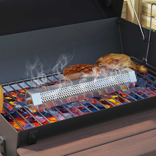 Grill beczkowy na kółkach z półkami 3 szt. 115 x 85 x 95 cm