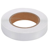 Taśma odblaskowa, biały, 2,5 cm x 20 m, PVC