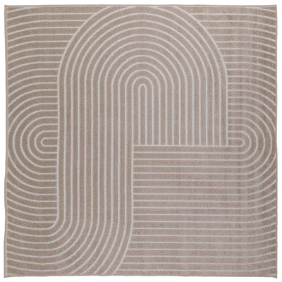 Dywany pokojowe Kwadrat PALMERAS Beżowy 120 x 120 cm Poliester