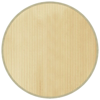 vidaXL Dywan okrągły, jasny naturalny, 100 cm, bambusowy