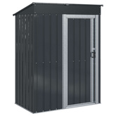 Schowki ogrodowe Antracyt 137 x 81 x 180 cm Metal