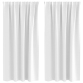 Firany blackout z kółkami 2 pcs Jasna biel 175 x 140 cm