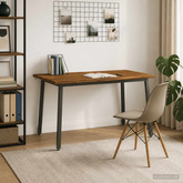 140 x 80 x 75 cm Lite Drewno Akacji Naturalny i kawowy