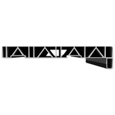 Parapet okienny Czarny z rysunkiem drewna 60 x 20 x 4,5 cm PVC