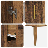 Highboard 2 szt. Stare drewno 69,5 x 34 x 180 cm