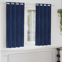 Zasłony zaciemniające 2 pcs Ciemnoniebieski 140 x 175 cm