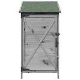 Shed ogrodowy Szary 59,5 x 56 x 113,5 cm Drewno Świerkowe