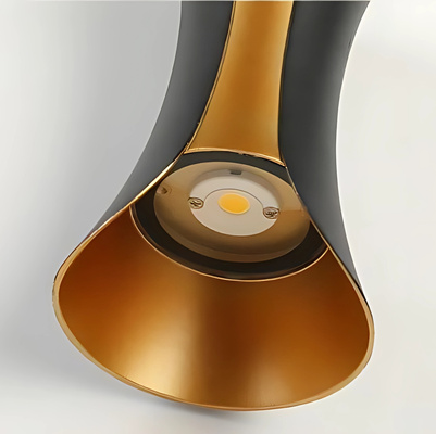 Kinkiet Abigali Black-Gold IP65 2x5W 3000K