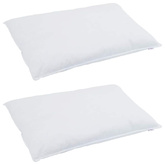 Poduszka z poduszką 2 pcs Biały 40 x 80 cm Pióra