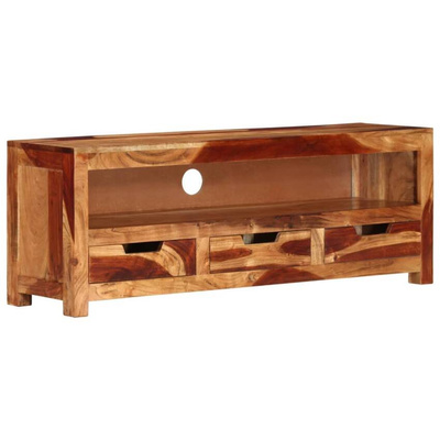vidaXL Szafka pod TV, 110x30x40 cm, lite drewno akacjowe