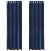 Zasłony zaciemniające 2 pcs Ciemnoniebieski 140 x 225 cm