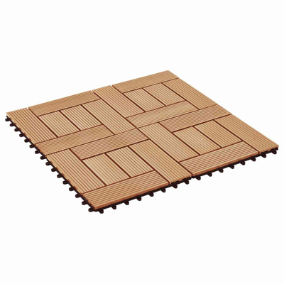 Płytka Tarasowa 11 pcs Drewno tekowe 30 x 30 cm