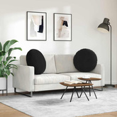 Poduszki na siedziska 2 pcs Czarny ? 80 x 29 cm Aksamit