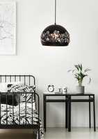 Lampa sufitowa wisząca 1X40W E27 czarny JOLINA 31-69696