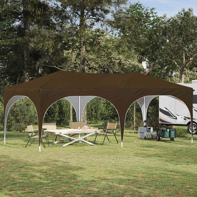 Namiot imprezowy rozkładany 575 x 288 x 245 cm Ciemnoszary