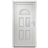 Drzwi wejściowe, białe, 98x208 cm, PVC vidaXL