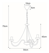Lampa wisząca K-3995 z serii BARTEZ II