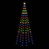 vidaXL Choinka do montażu na maszcie, 108 kolorowych diod LED, 180 cm