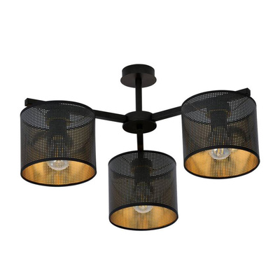Lampa sufitowa  JORDAN 3 BLACK/GOLD