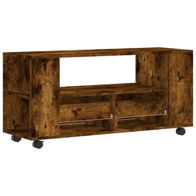 vidaXL Szafka pod TV, przydymiony dąb, 102x34,5x43 cm