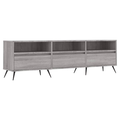 vidaXL Szafka pod TV, szary dąb sonoma, 150x30x44,5 cm