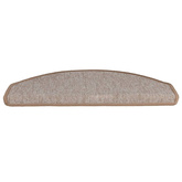 Maty na schody 15 szt. 65x24x4 cm Jasnobrązowe, półokrągłe, duże