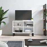vidaXL Szafka pod TV, biała, wysoki połysk, 69,5x30x50 cm