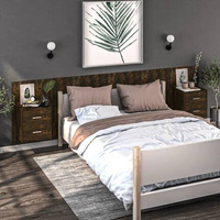 vidaXL Wiszące szafki nocne, 2 szt., opalany dąb model standard