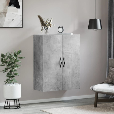 vidaXL Szafka wisząca, szarość betonu, 69,5x34x90 cm wariant 8