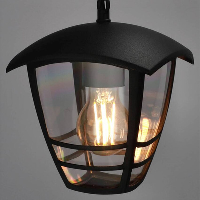 Lampa ogrodowa wisząca IMMA Black C E27 czarny łańcuch 1,1m IP44 EDO777383 EDO Solutions
