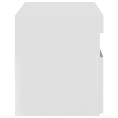 vidaXL Szafka pod TV z oświetleniem LED, biała, 75x35x40 cm