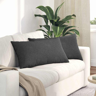 Poduszki na sofę 2 pcs Ciemnoszary 80 x 40 cm