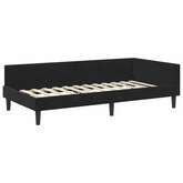 Rama Łóżka Narożnego z Materacem 2 szt. Czarny 90 x 200 cm