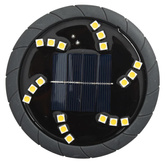 Solarne lampki gruntowe, z kolcami, 12 szt., ciepłe białe