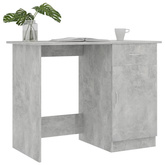 vidaXL Biurko, szarość betonu, 100x50x76 cm, materiał drewnopochodny