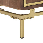 vidaXL Szafka pod TV, 120x30x46 cm, lite drewno mango