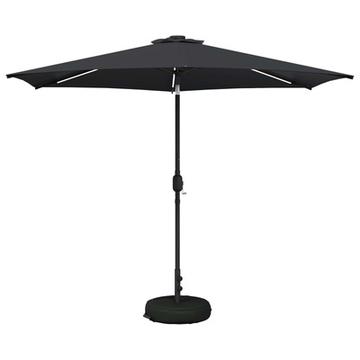 Parasol ogrodowy z oświetleniem LED i podstawą 300 x 300 cm