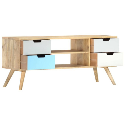 Szafka pod TV, 110 x 35 x 48 cm, lite drewno mango vidaXL