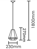 Geometryczna Lampa wisząca ETCHi AD304