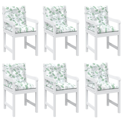 Poduszka na zewnątrz 6 pcs Biały 100 x 50 x 7 cm tkanina
