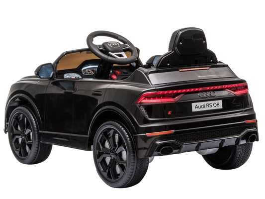 Samochód na akumulator Audi RS Q8 Światła LED MP3 Pilot Czarny