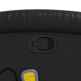 vidaXL Rozkładany fotel masujący, czarny, sztuczna skóra