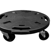 vidaXL Podstawki pod donicę, z kółkami, 2 szt., 40 cm, czarne, 275 kg