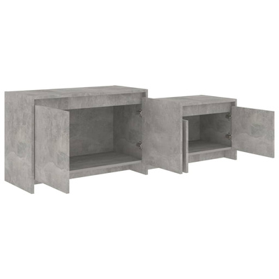 vidaXL Szafka pod TV, szarość betonu, 146,5x35x50 cm