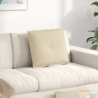 Poduszka na plecy Kremowy 50 x 19 x 45 cm tkanina