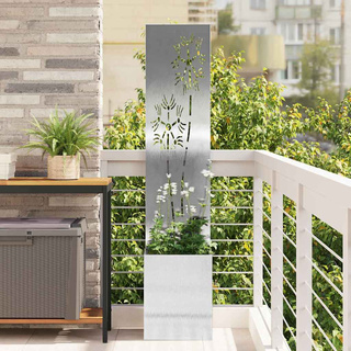 Ekran zapewniający prywatność w ogrodzie Srebrny 32 x 150 cm