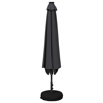 Parasol ogrodowy z oświetleniem LED i podstawą 230 x 230 cm