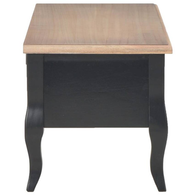 vidaXL Szafka pod TV, czarna, 100 x 35 x 35 cm, drewniana
