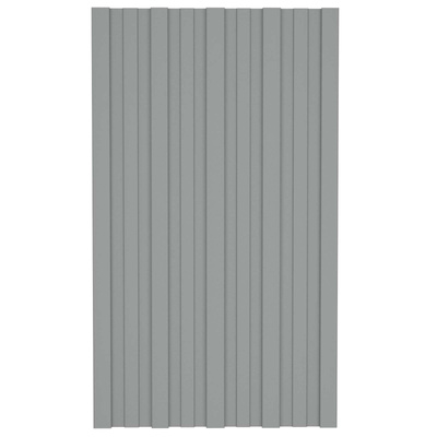 Panel dachowy 36 pcs Szary 80 x 45 cm Stal galwanizowana